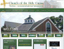 Tablet Screenshot of holycrossdover.org